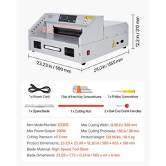 Electric Paper Cutter, 300W Heavy Duty, 11.8 in Cutting Width, 38 mm Thickness