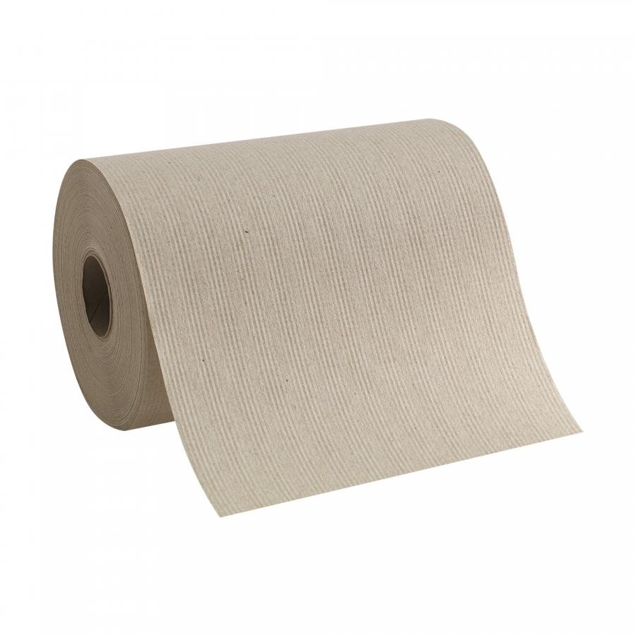 Pacific Blue Basic Paper Towel Hardwound Roll 7-7/8″x350 Ft 1Ply Brown, 1 Count