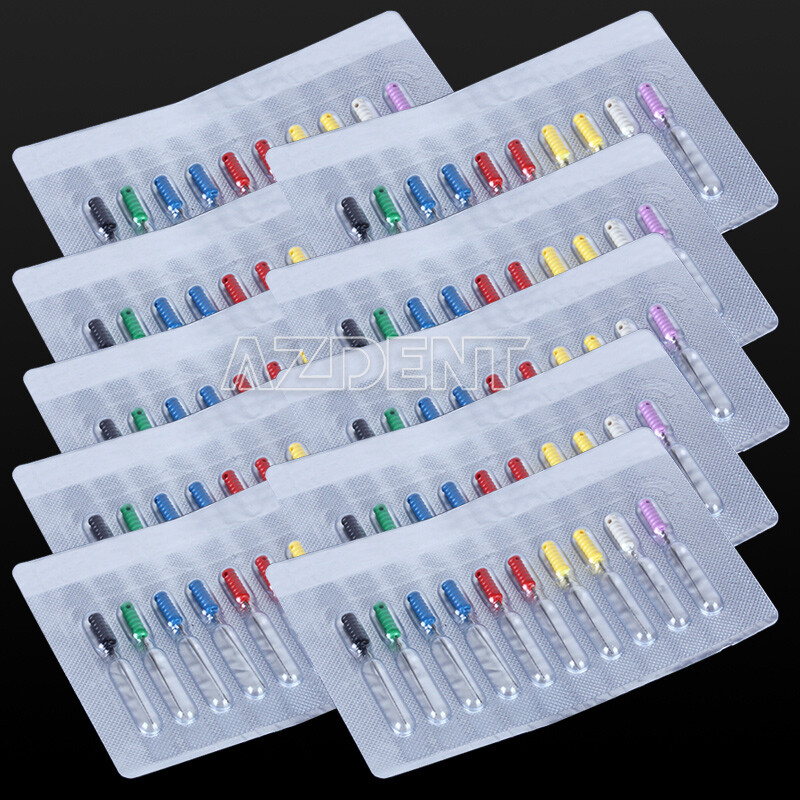 10Pcs/Pack AZDENT Dental Barbed Broaches Root Canal Files Endodontics Use 25mm