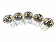 45+5 uf / MFD 370 VAC VOLTS ROUND DUAL RUN CAPACITOR, 50/60Hz 5 PCS.