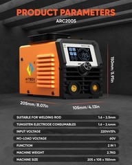 HITBOX 200A MMA Welder 110V Lift TIG 2-in-1 Portable Welding Machine Home NEW