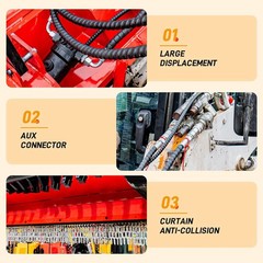 60″ Forestry Mulcher Cutter for Bobcat Skid Steer Tree Removal Land Clearing