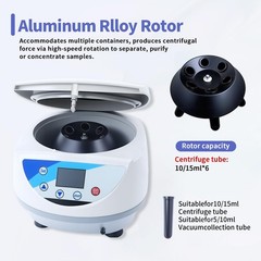 500-5000RPM Variable Speed Centrifuge w/w/6×10/15ml Rotor Centrifuge Machine