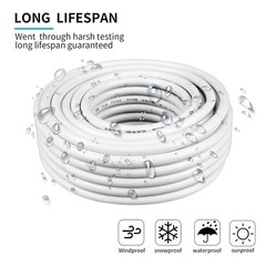 18 Gauge 2 Conductor Electrical Wire – 50FT Flexible PVC Insulated Cable