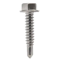 #14 Hex Washer Head Self Drilling Sheet Metal Tek Screws 410 Stainless Steel