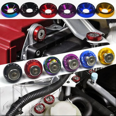 10pcs M6 Aluminum Fender Washer & Bolt Set for Bumper Engine License Plate – NEW