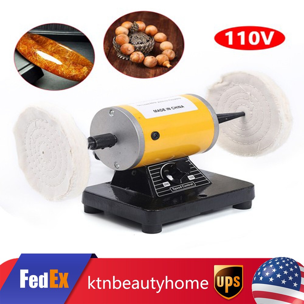 200W Jewellery Polishing Machine Dental Lab Mini Lathe Buffing Polisher Grinder