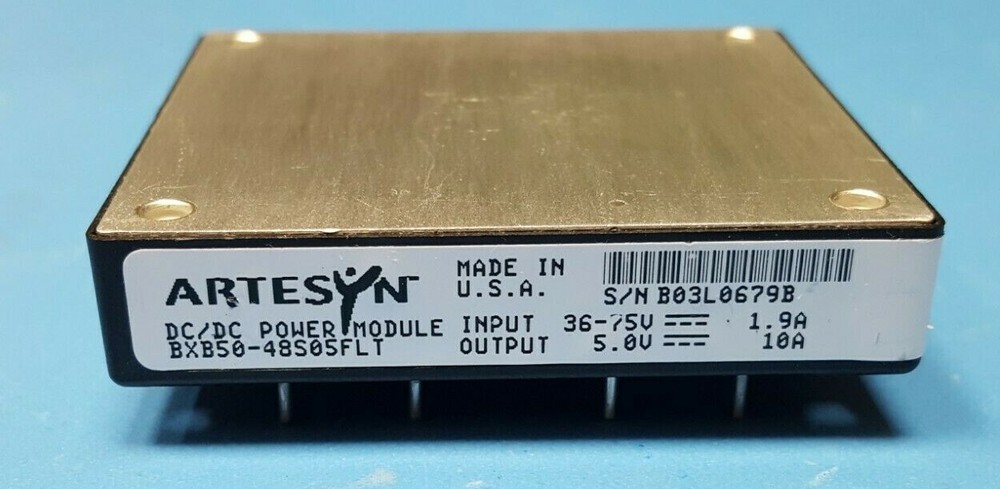 DC-DC CONVERTER MODULE, 36-75VDC to 5V 10A, 50Watt , BXB50-48S05FLT
