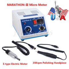 Dental Lab MARATHON-III Micromotor 35K RPM Polisher Grinder Machine Tool & Pedal