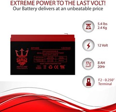UPG 12V 8Ah F2 SLA Battery Replacement for APC Back-UPS 450 By Neptune