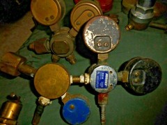 Lot of 8 Pressure Gauge Multiple Brands