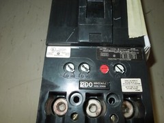 GE TFJ236200 Circuit Breaker 200A Frame 3P 600V AC 250V DC W/ 200A Trip Tested