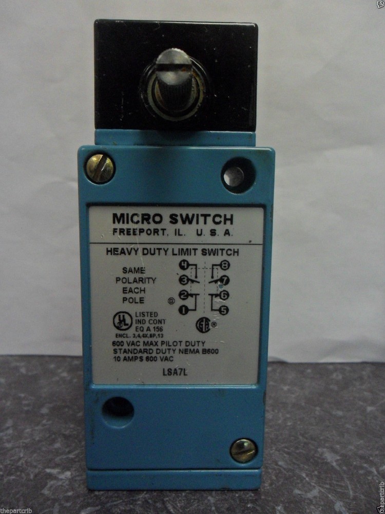 Nice Honeywell Micro Switch LSA7L Heavy Duty Limit Switch