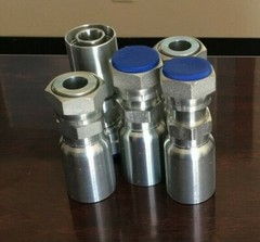 Qty 5 – Compatible 12U-S72 Interchangable Hydraulic Hose Fitting 3/4″ Flat Face