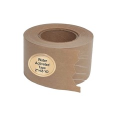 Water Activated Tape Fiber Reinforced Packing Tape Kraft Tape 2”X 165 feet Pe…
