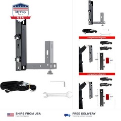Side Mount Trailer Ladder Rack, Foldable Heavy Duty Steel Rack with Strap​​, …