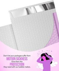 Durable Lavender Bubble Mailers 6×10 Inches – 100 Padded Self-Sealing Envelopes