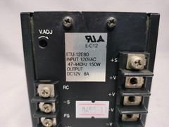 Matsushita Electric ETU-12E80 ETU12E80 Power Supply DC12V 8A 120VAC 150W