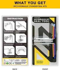 Hydraulic Seal Installation Tools, Hydraulic Cylinder Piston Repair Seal Kit, U-