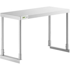 12″W x 30″D x 19″H Stainless Steel Single Deck Overshelf For Work Prep Tables