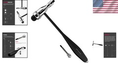 Tromner Neurological Reflex Hammer with Built-in Brush – Lightweight & Durable