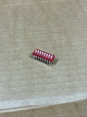 10x C&K SDA08 8 Position DIP Switch Through Hole Piano Type Red Lot