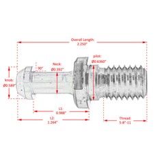 20pcs CAT40 90° Pull Stud Retention Knob For Mori Seiki Kia CAT 40 CNC RKW40
