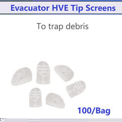 Dental HVE TIPS SCREENS Evacuator HVE Tip Screens To trap Debris (100pcs/bag)