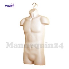 MALE MANNEQUIN TORSO – FLESH HANGING DRESS FORM