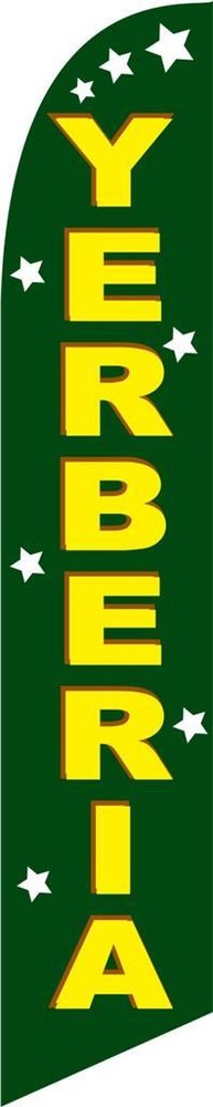 Yerberia 12ft Feather Banner Swooper Flag – FLAG ONLY