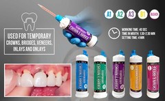 Temporary Crown Bridge Material + 10 Mixing Tips 10:1 All Shades Temp C&B 76g