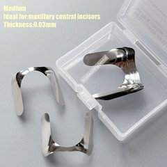 Dental Twin Anterior Matrix 0.03mm Sectional Contoured Metal Matrices Unica Type