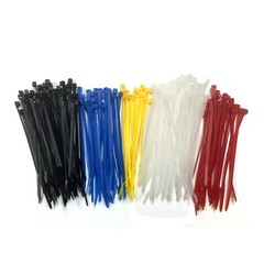 150 Count Multi-Purpose 4″ Color Cable Zip Ties Nylon Tie 5 Color Assortment BN