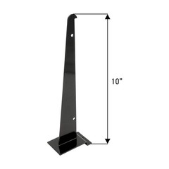 SSWBasics 10 inch Black Shelf Bracket for Slatwall – 10 PK – Sturdy Metal
