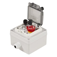 Push Button Box Ip67 with Emergency Stop Button Lock Push Button Key Switch with