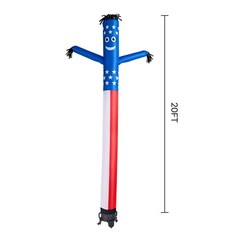 Uimoso Inflatable Tube Figure with 1 HP Blower Fan, 20 ft Tall Waving Display