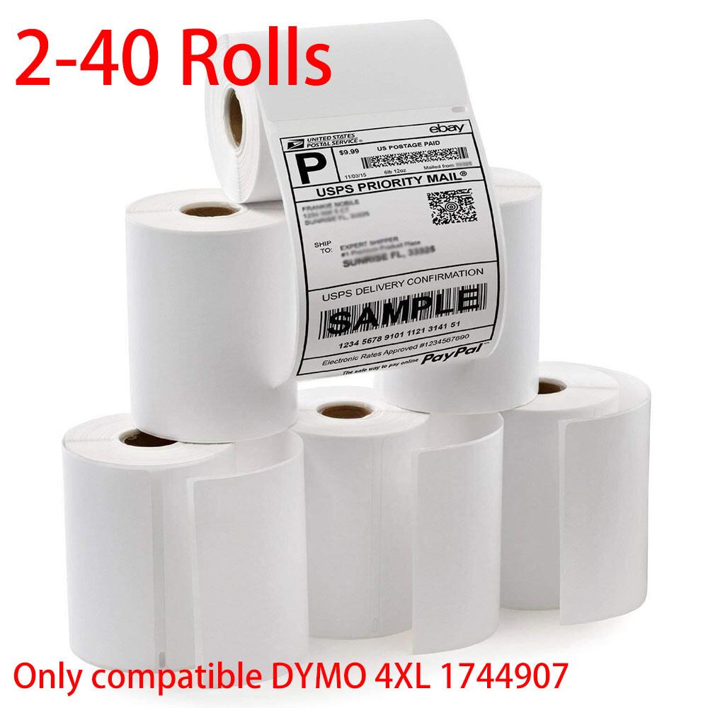 2-40x Compatible DYMO 4XL Direct Thermal Shipping Labels 4×6 1744907 220/Roll