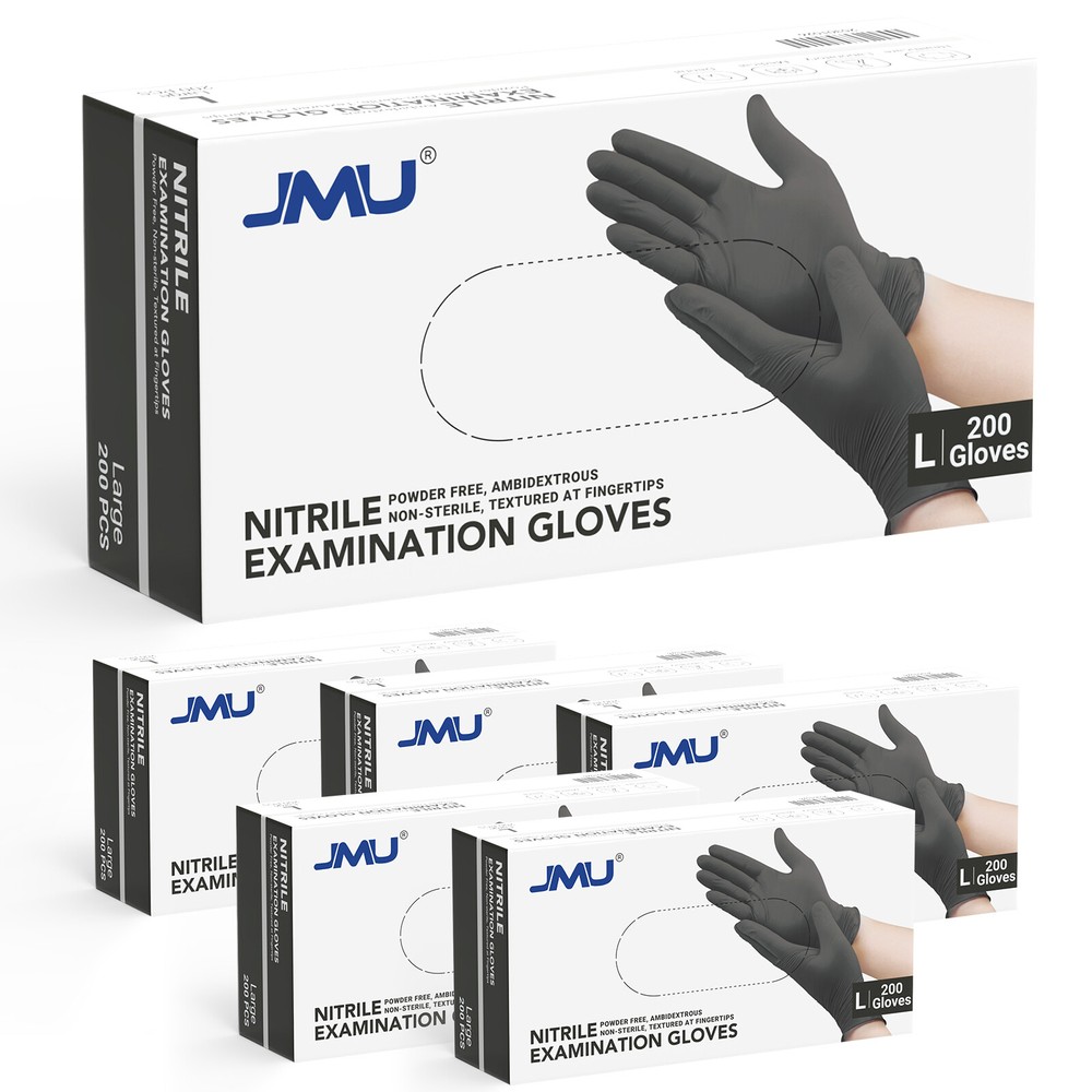2000pcs Nitrile Gloves Powder Free Latex Free Non-Sterile Protective Glove L
