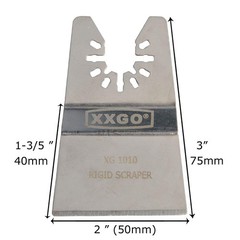 XXGO 10 Pcs Universal 2 Inch Multi Tool Scraper Blade – 10 Pcs, Silver