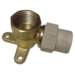 5 Pieces 1/2″ Female NPT x 1/2″ CPVC Drop Ear Elbow, Lead Free Brass