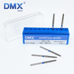 DMXDENT 5Pcs Dental FG 1.6mm Diamond Burs for High Speed Handpiece Friction Grip