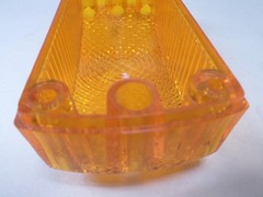 NOS Weldon 2030 Lamp Lens amber 6″ x 2-1/2″ No Original Packaging