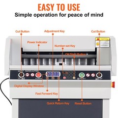 Uimoso 18″ 450mm Paper Cutter Cutting Machine Office Electric Heavy Duty