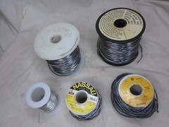 vintage 10+ pounds ROSIN SOLDER Lot NASSAU Water White Core + solder rolls roll