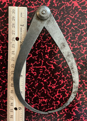 2 Vintage Starrett Firm Joint Outside Flat Calipers
