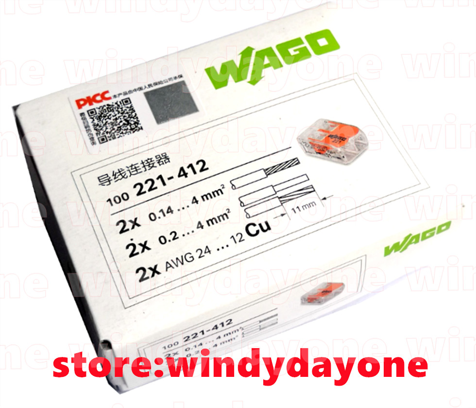 1PC NEW WAGO 221-412 PLC Module 221-412 A 1 box of 100pcs