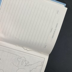 VINTAGE 1980 Hardcover Travel Journal Hallmark Blank Unused Maps