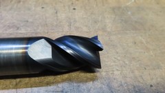 Hanita 4VP5S carbide 4fl endmill 1-1/8″ LOC REGROUND to 25.15mm and recoated
