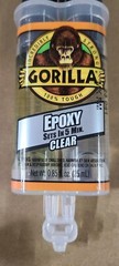 (2) Gorilla Epoxy Glue Liquid 0.85 oz/ Syringe – Clear