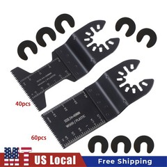 100Pack Oscillating Saw Blades Universal Quick Release Multi Tool Blades Kits